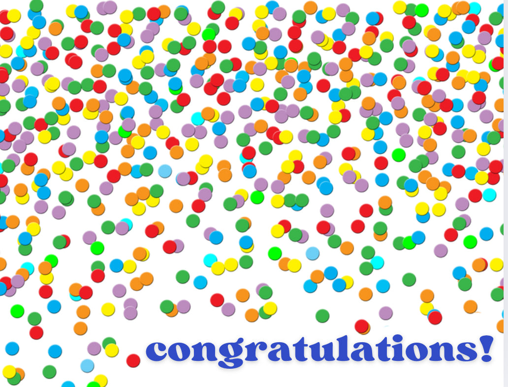 Congratulations Confetti Card