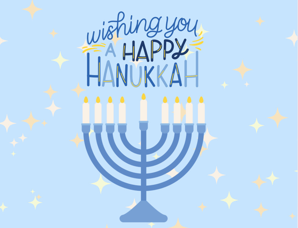 Hanukkah Menorah Card