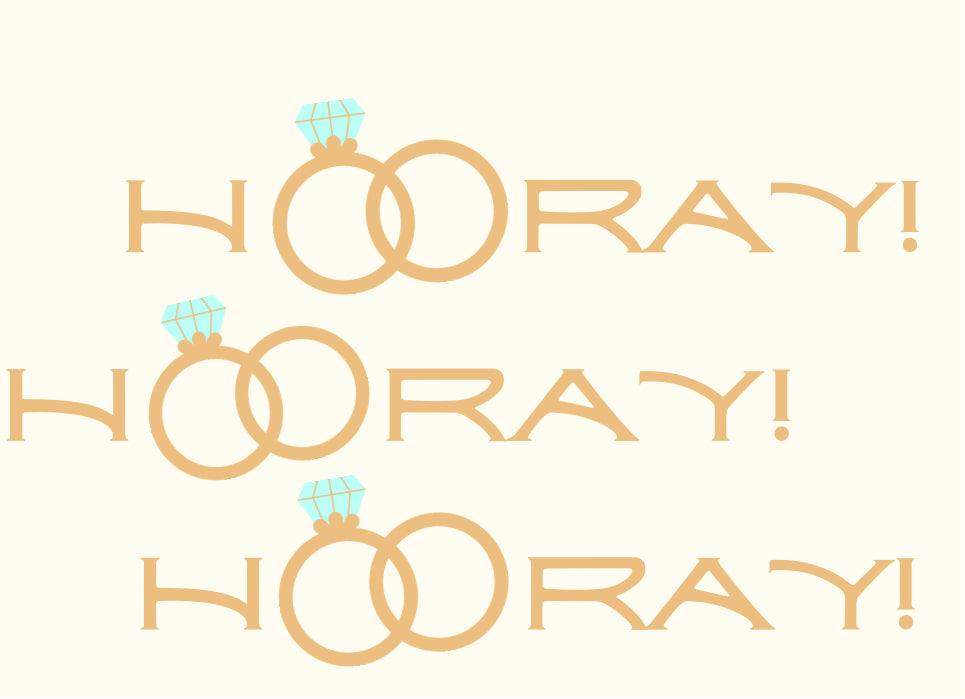 Engaged Hooray Card