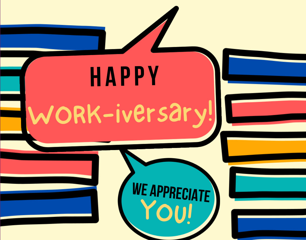 Happy Workiversary Block Card