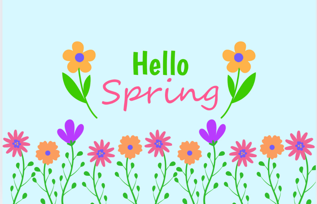Happy Spring Pastel Floral Card