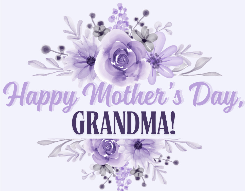 Purple Grandmother Mother's Day Card