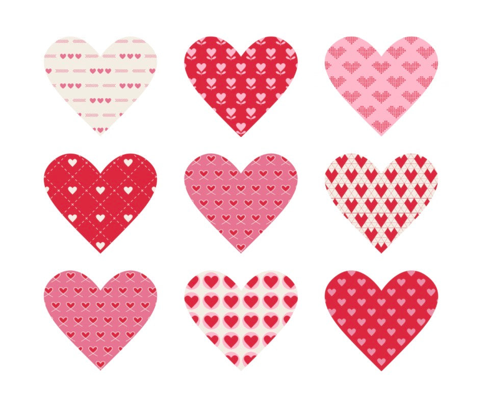 Valentine Hearts Card