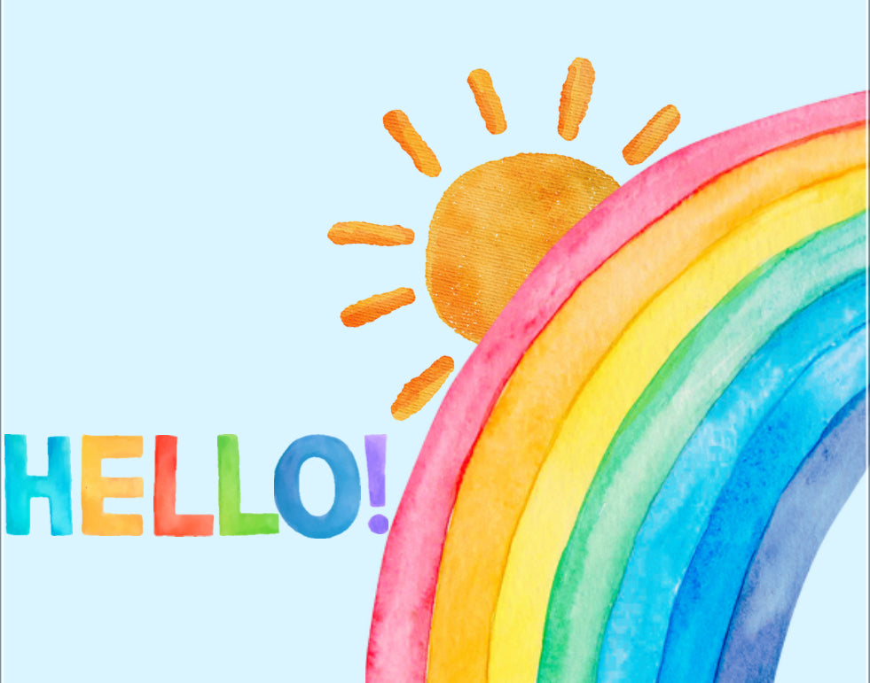 Hello Rainbow Card