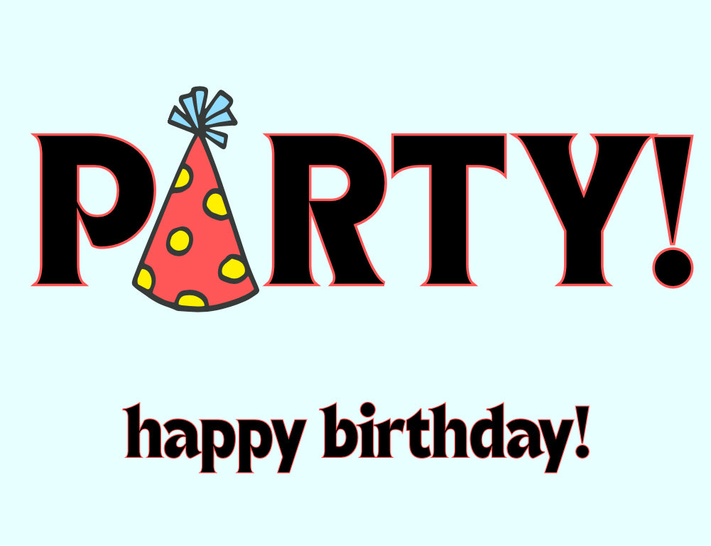 Party Hat Birthday Card