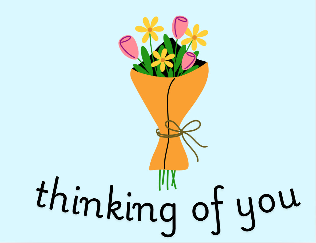Thinking of You Flowers Card