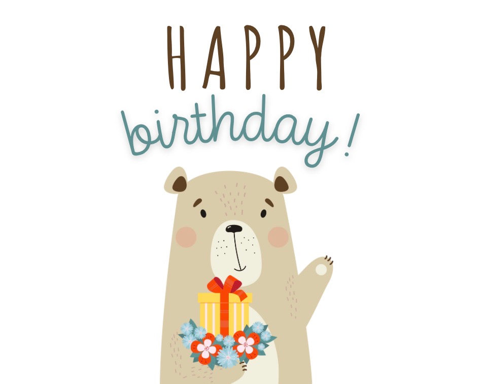 Bear Birthday Card