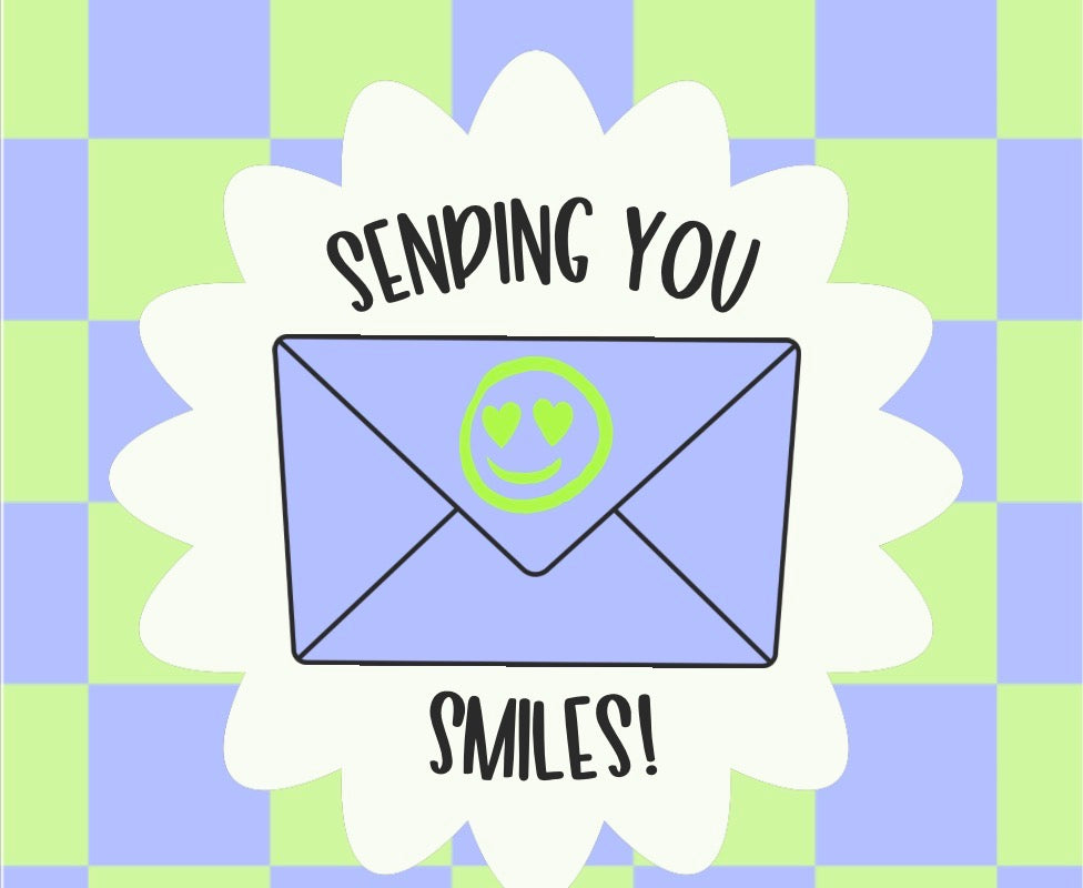 Sending You Smiles Checkered Card