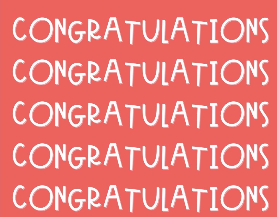 Congratulations (red) Card