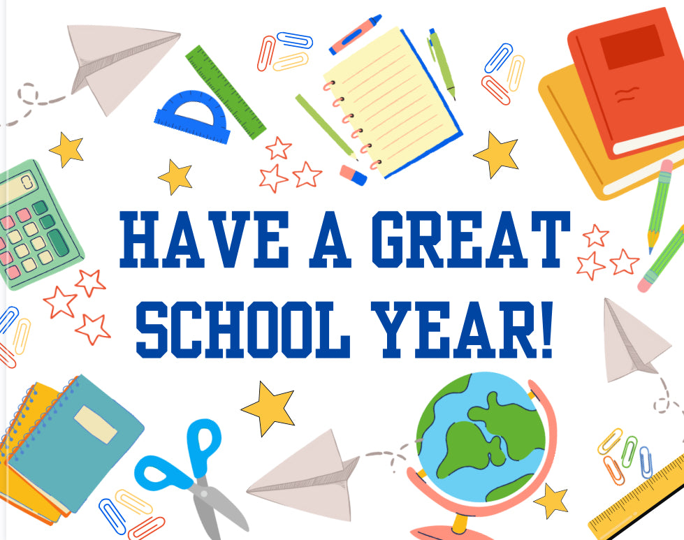 Back To School Supplies Card