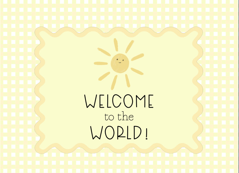 Welcome to the World Baby Card