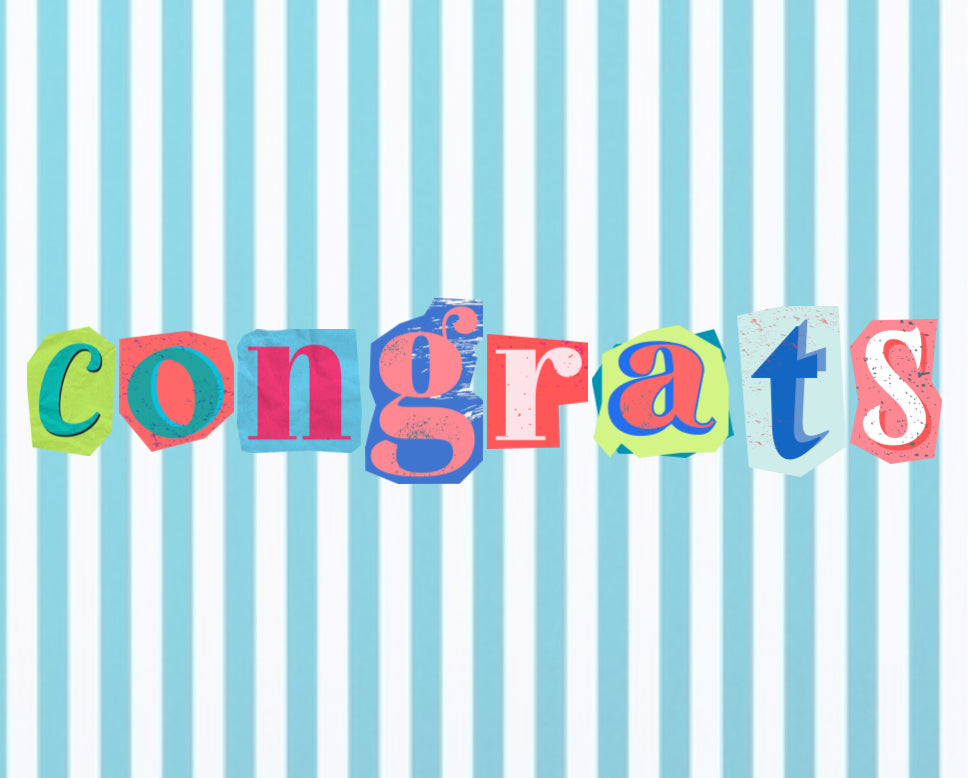 Congrats (Cut Out Letters)