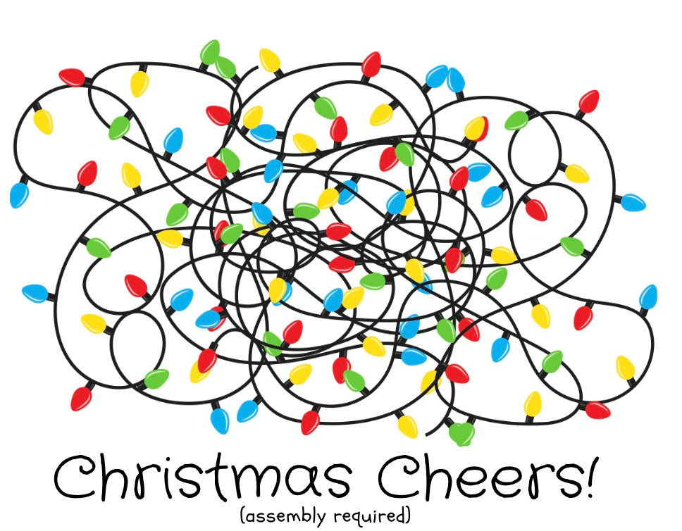 Tangled Lights Christmas Card