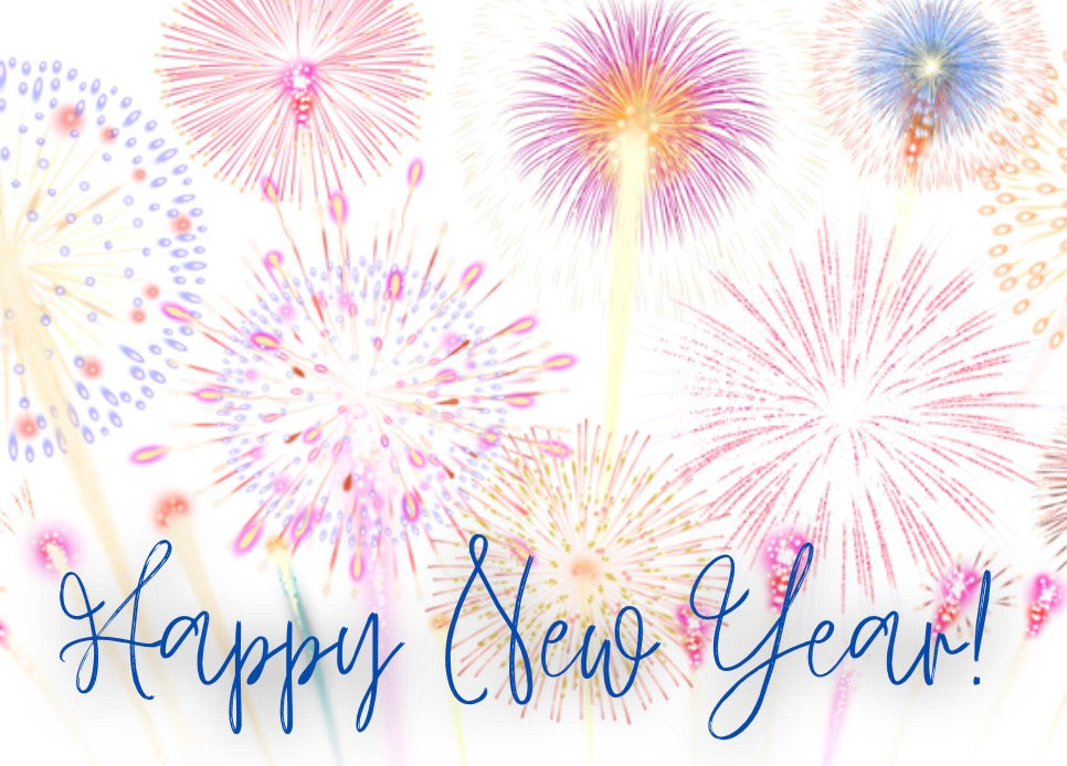 2026 Firework New Year Card