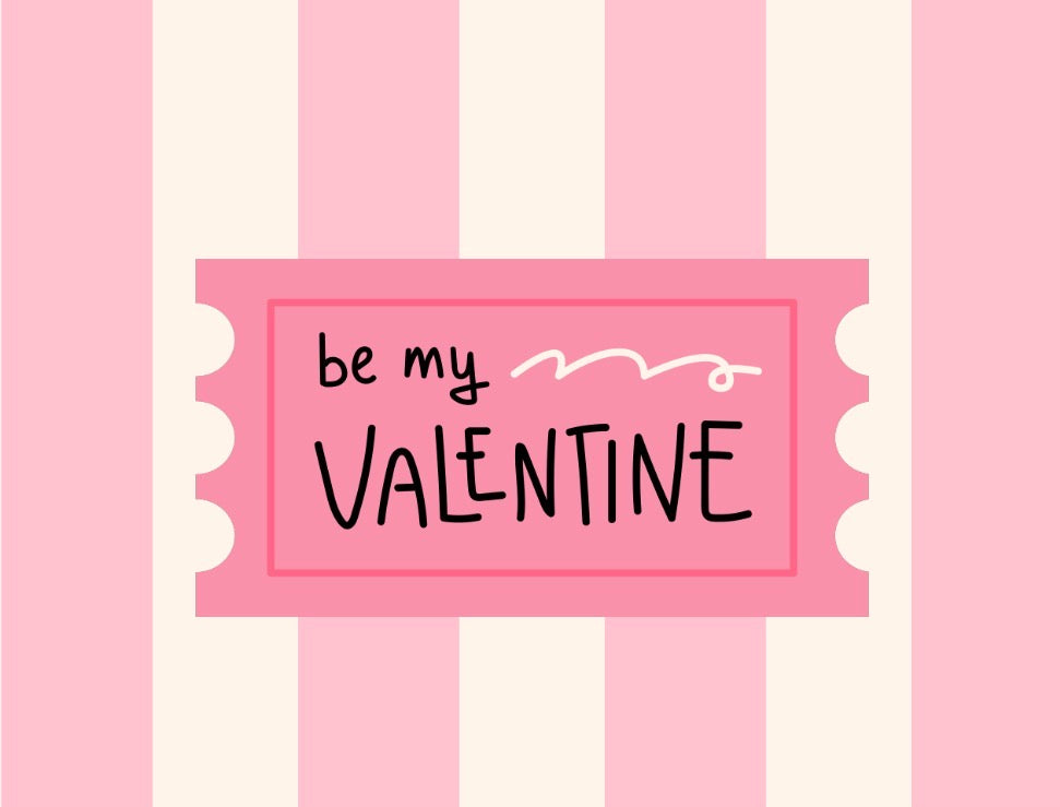Valentine Ticket Card