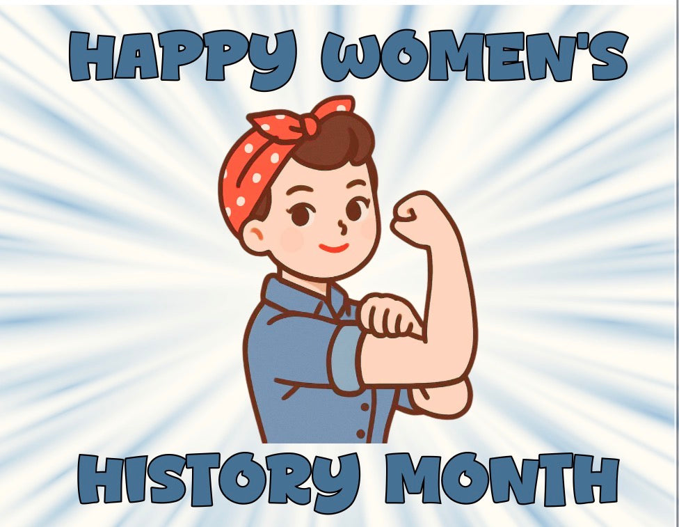 Rosie Riveter Women's History Month Card