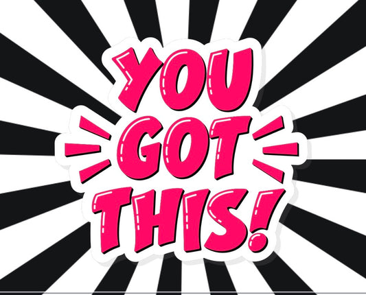 You Got This Black/Pink Card