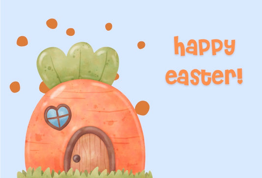Happy Easter Bunny House Card
