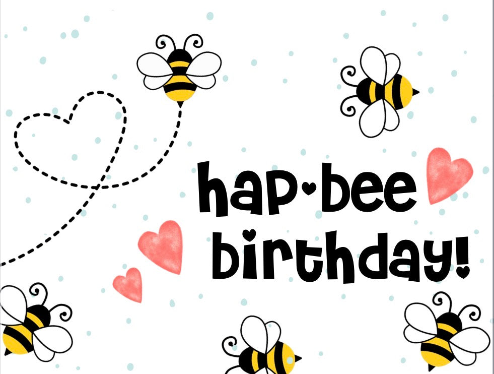Bee Birthday Card