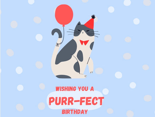 PURRfect Birthday Card