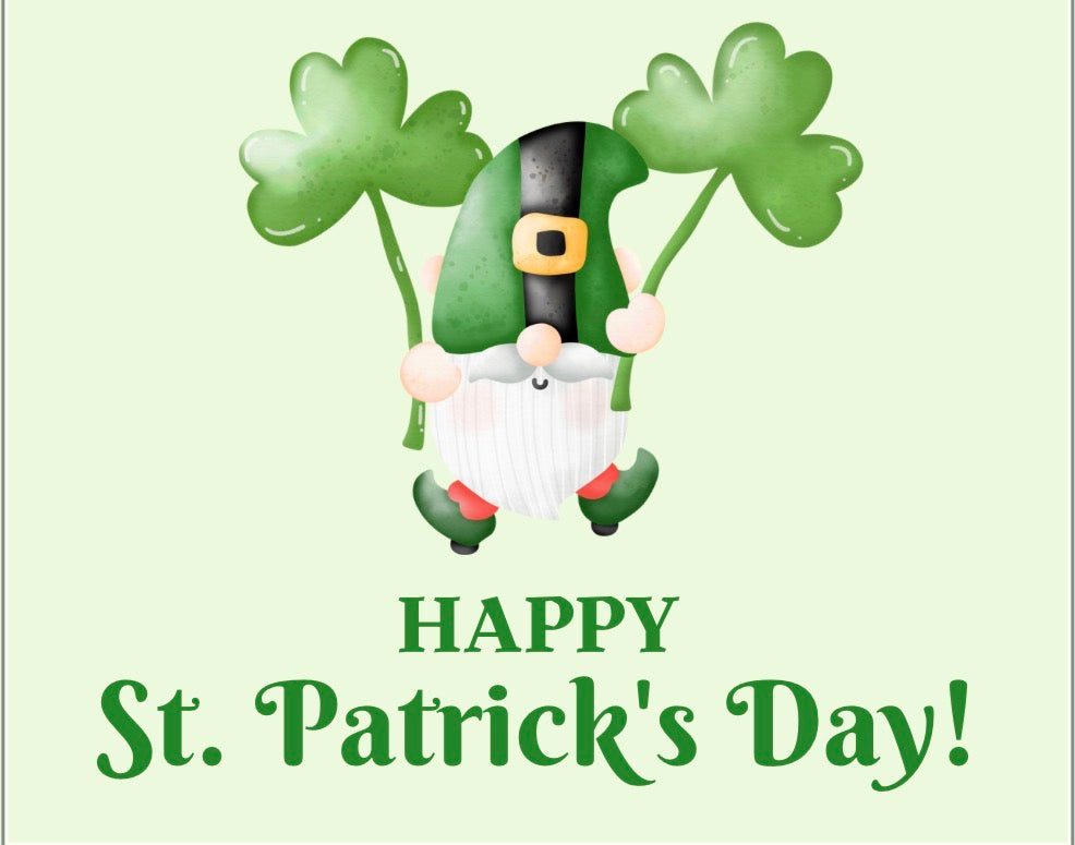 Gnome St Patrick's Day Card