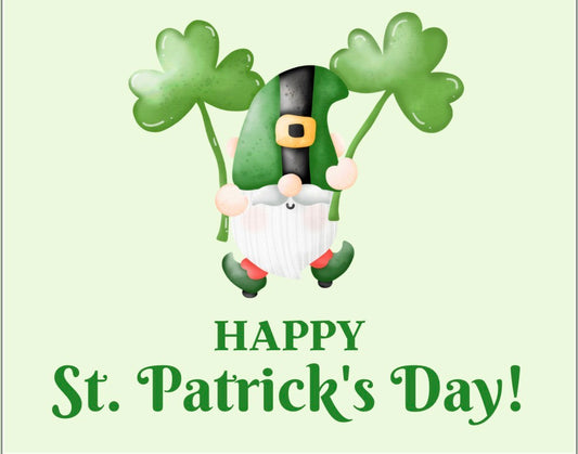 Gnome St Patrick's Day Card