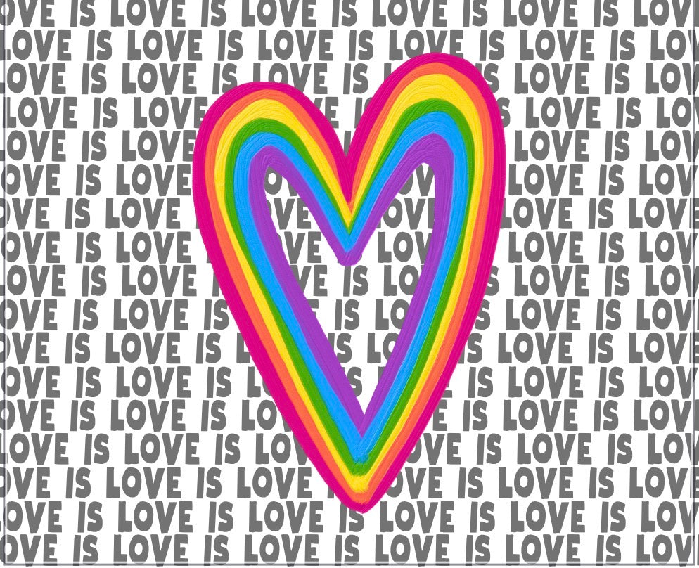 Love is Love Background Card