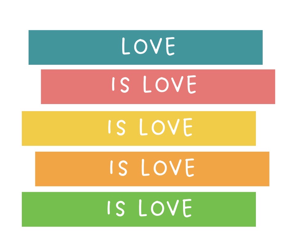 Love is Love Blocks Card