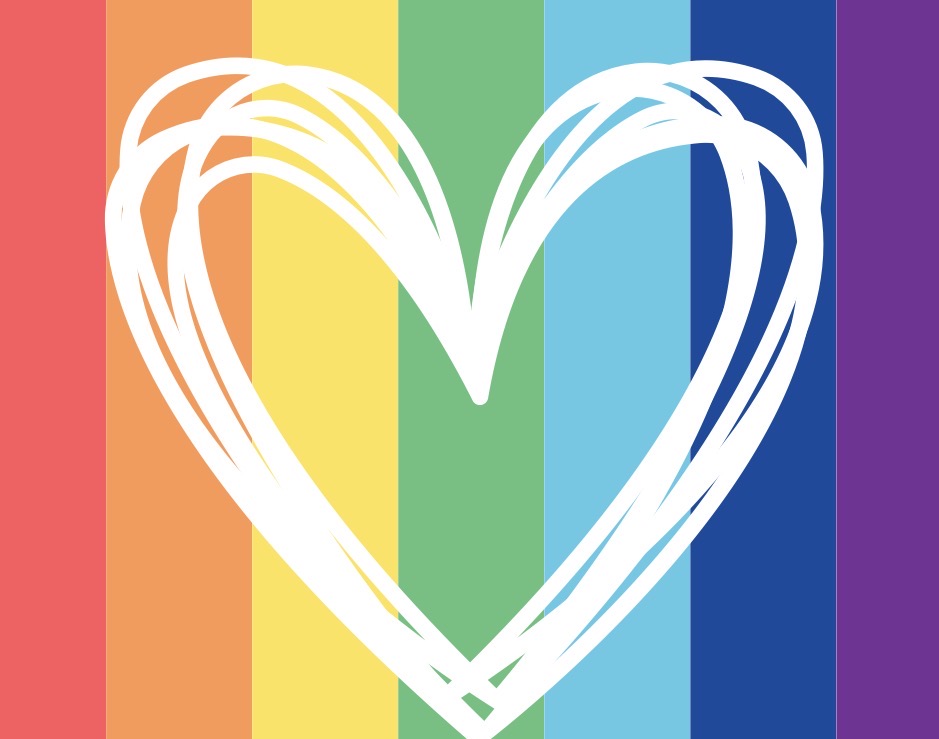 Rainbow Hearts Card