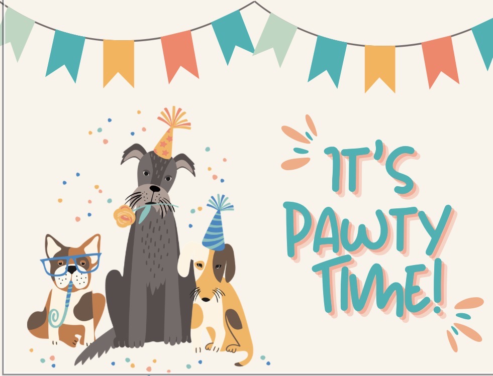Dogs Paw-ty Card