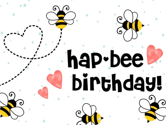 Hap-BEE Birthday Card