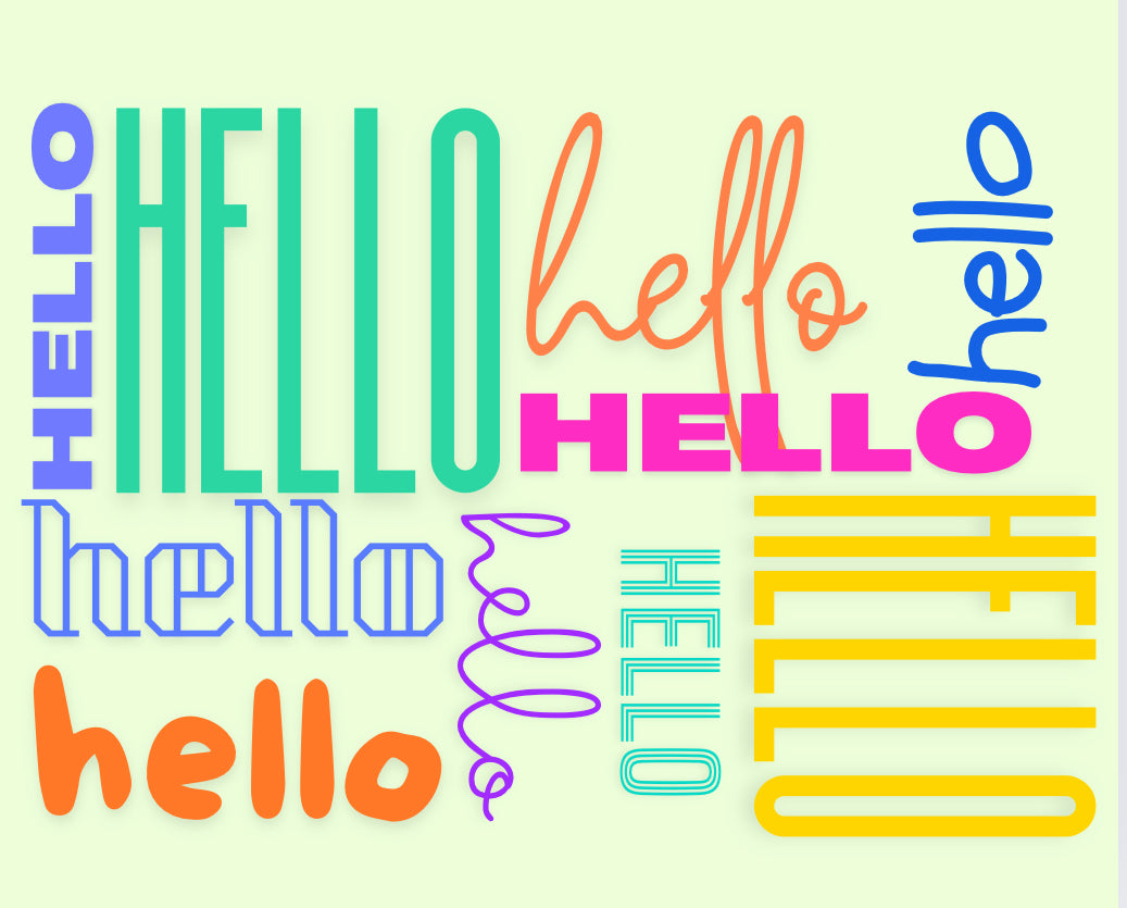 Hello Hello Hello Card