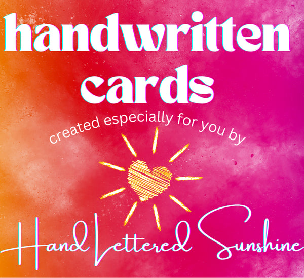 Hand Lettered Sunshine Designs