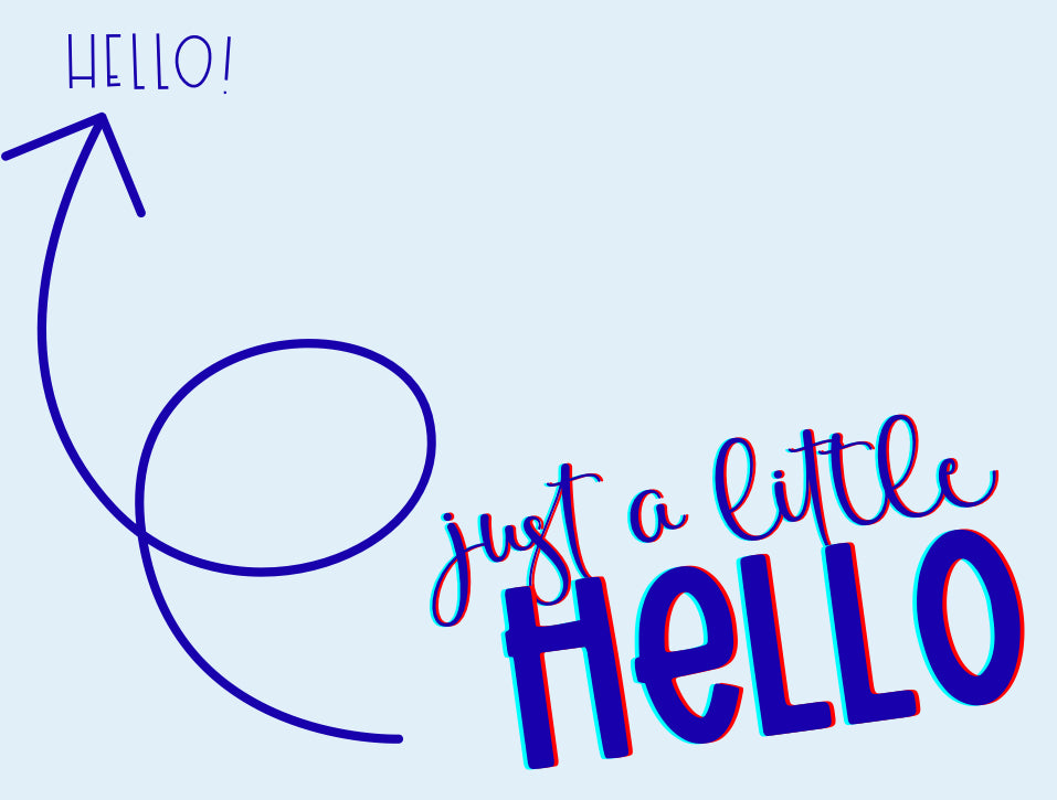 Just A Little Hello Card