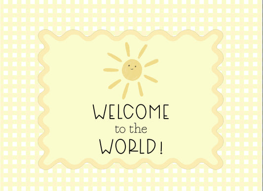 Welcome to the World Baby Card