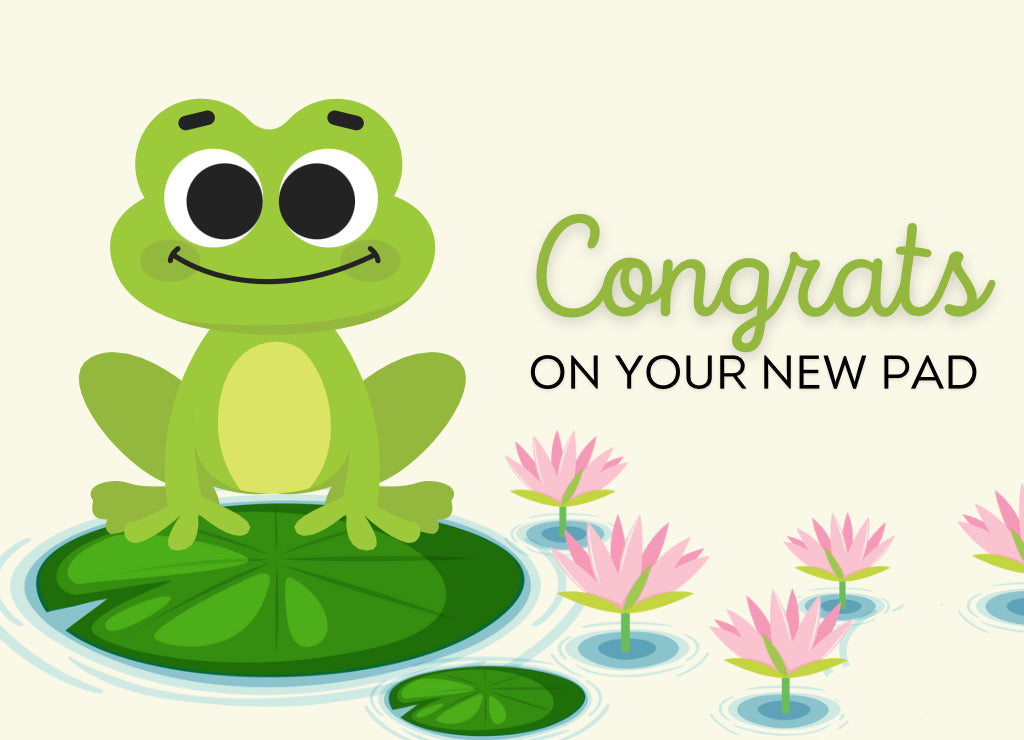 Congrats On Your New Pad Frog Card