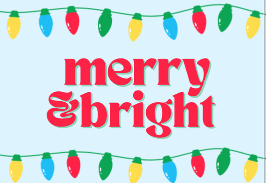 Merry and Bright Lights Card