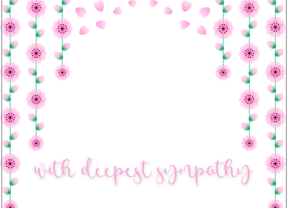 Pink Floral Deepest Sympathy